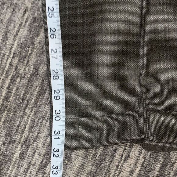 Hart Schaffner & Marx Mens Size 38 Virgin Wool Pleated Front Dress Pants‎ Brown - Picture 7 of 7